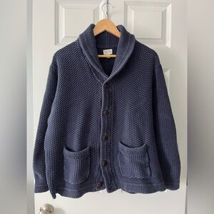 J. Crew Navy Shawl Cardigan | XL